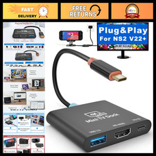 Portable Docking Station for Nintendo Switch 2, USB C to HDMI Hub, 4K HDMI, PD 1