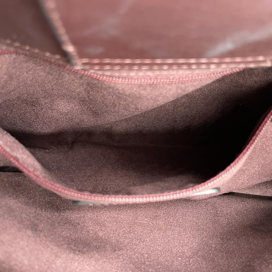 COACH Handbag Leather Brown Patchwork Python Patt… - image 14