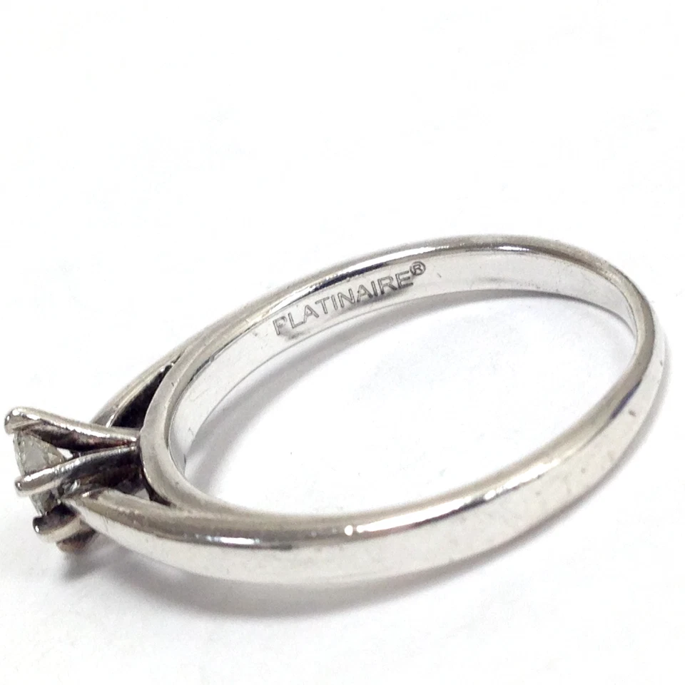 Platinaire ® SK9 Solitaire Marquise Diamond 0.20CT Engagement Ring Size 7-3/4 - Image 2 of 4