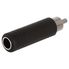 RCA Male Mono Plug to 6.35mm Female Jack Audio Adapter Audio Cable Converter