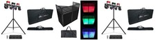 2 Chauvet DJ GigBAR MOVE  ILS Lights w/Tripods Footswitches Remotes Bags Facade