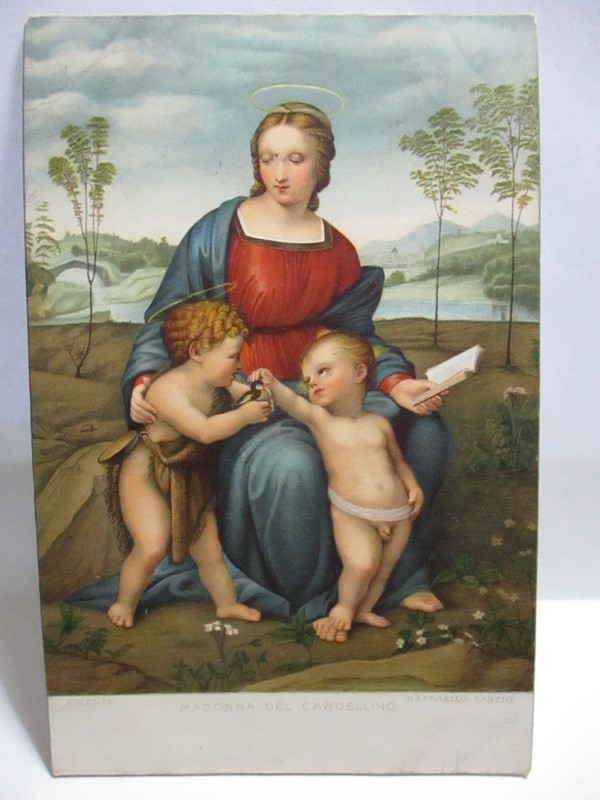 1905 POSTCARD MADONNA DEL CARDELLINO