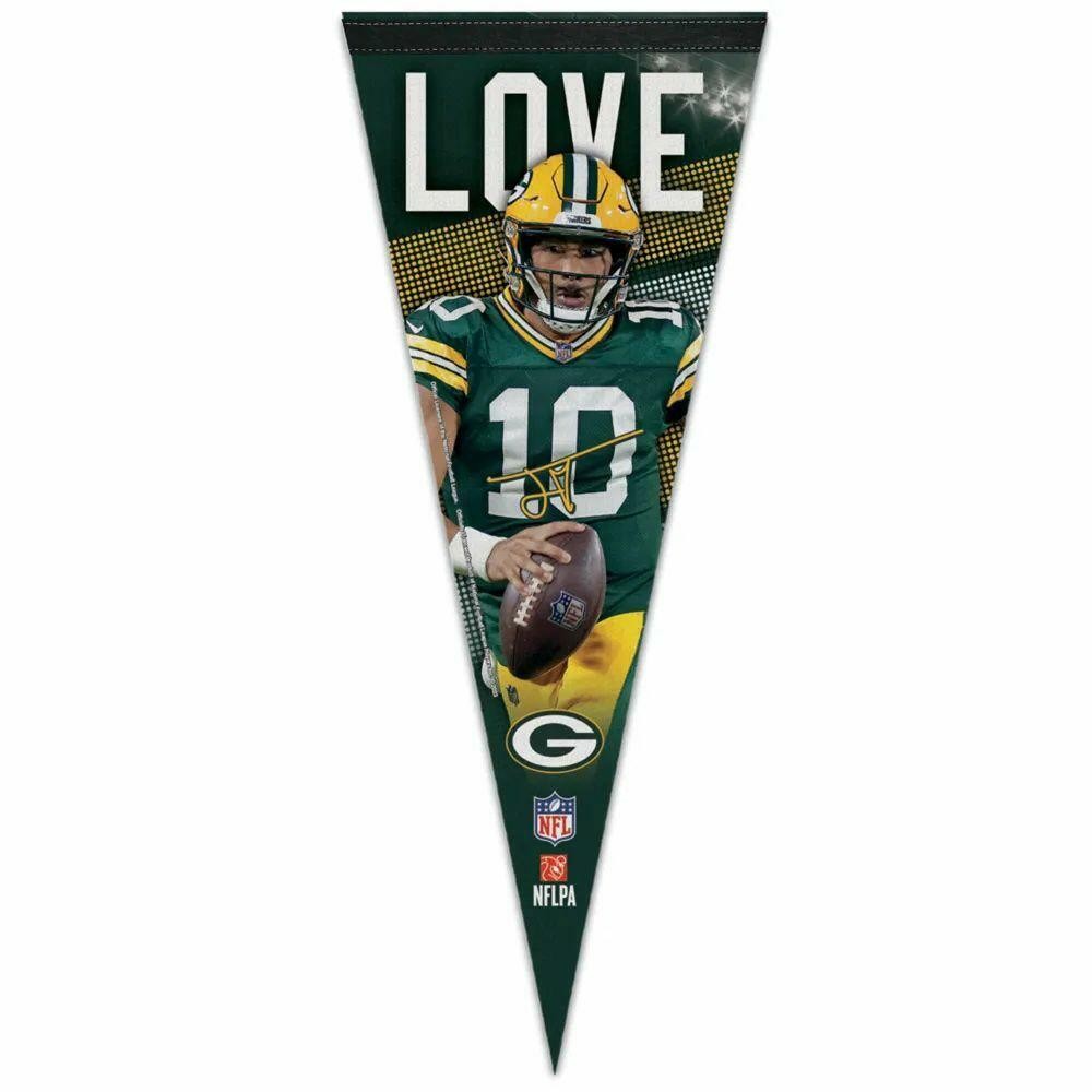 Green Bay Packers Jordan Love Premium Pennant, 12"" x 30""