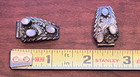 Vintage STERLING SILVER Floral & MOTHER OF PEARL WATCH TIPS Native American — photo 3