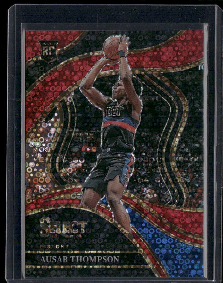 2023-24 Panini Select #284 Ausar Thompson Red Disco Prizms #/49