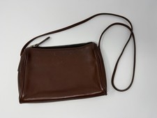 Coach Medium Brown Leather Shoulder Bag 1990s Vintage Made In USA