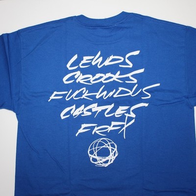 Crooks & Castles x Futura Royal Blue Tee - Size Medium T-shirt Tee