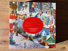 Puzzle 1000 Teile, Literarische Weihnachten, 16 Weihnachtsszenen, Laurence King 
