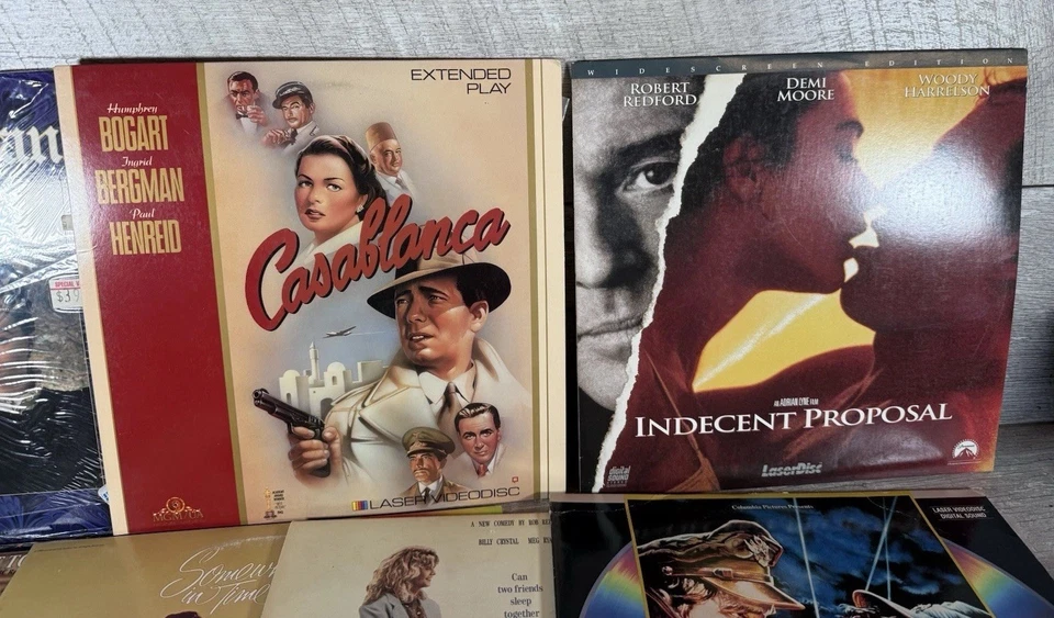 7 Laser Disc 90’s Romance Movies: Lady Jane Casablanca Somewhere In Time Foto 3 de 4