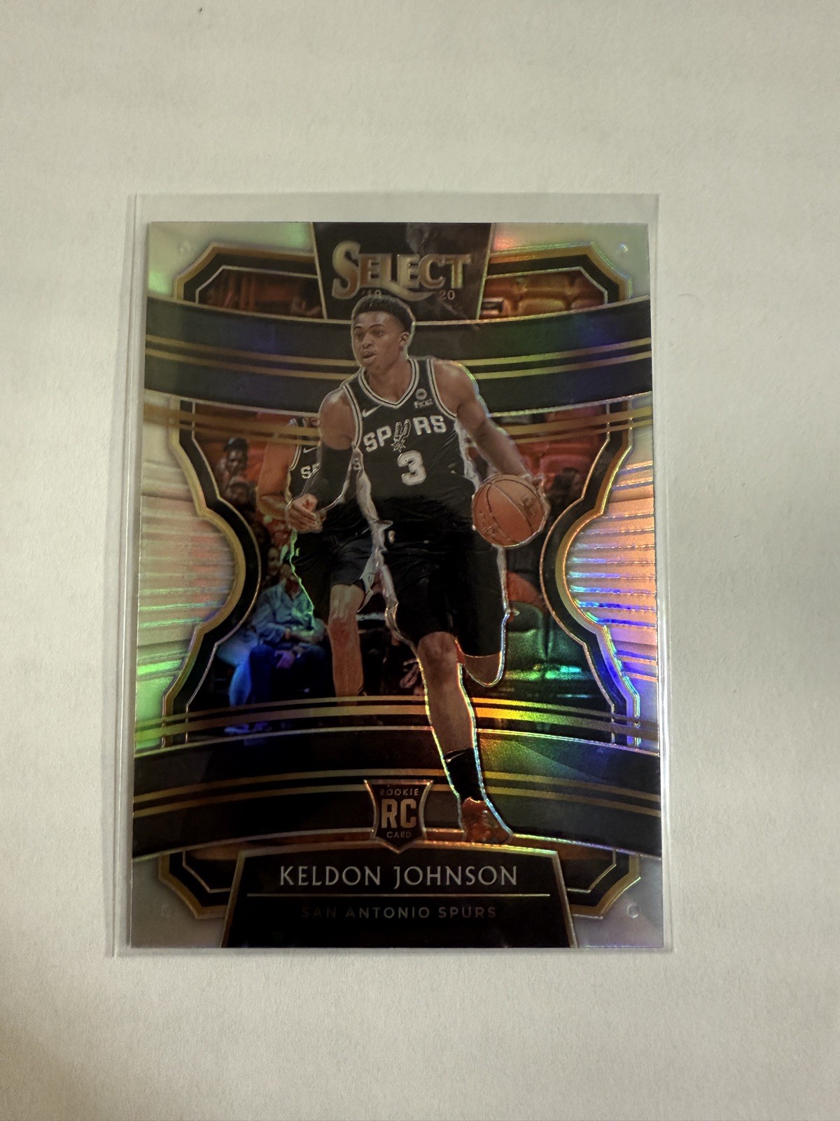 2019-20 Panini Select Keldon Johnson Silver Prizm Rookie #45 San Antonio Spurs