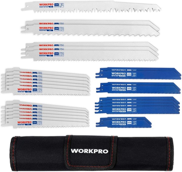 Workpro SäGeblatt Set FüR Holz & Metall & Kunststoff 32-Teilige SäBelsäGebläTter-image