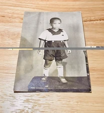 Vintage Real Photo Post Card RPPC African American Black Photograph Toddler Kid