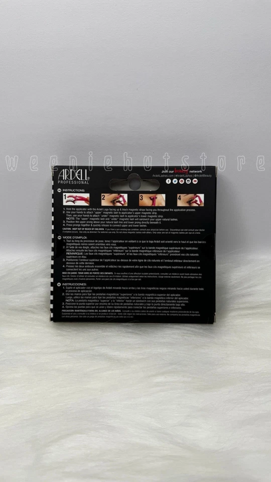 Ardell Magnetic Lashes Lot Of 12 Pairs W/ Applicators NEW  Accent 002 & Wispies - Image 3 of 4