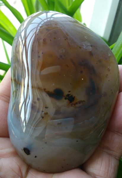 F2604 Natural Beautiful Moss Phantom Agate Crystal Mineral specimen