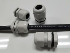 4 Gray cord grip 1 AWG Grommet Firewall Bushing Car Audio Power Wire 1" Hole