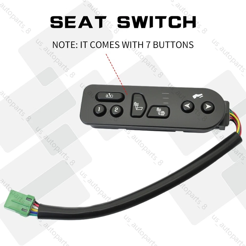 Interruptor de calor de assento para 2003-2006 chevy Avalanche 1500 Tahoe GMC Yukon 15116862 - Imagem 2 de 4