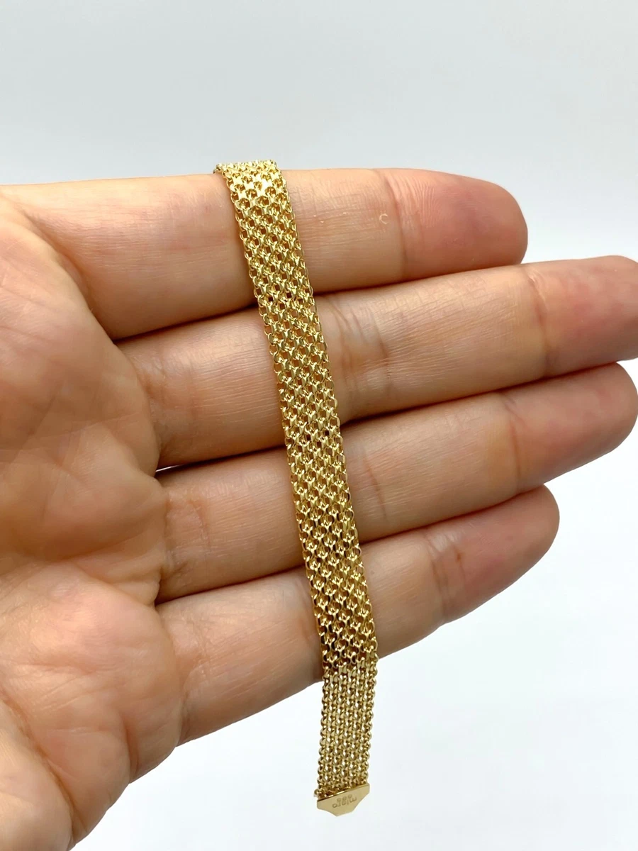 Solid yellow gold bracelet sale