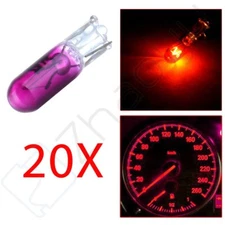 20x T5/74 58 Pink/Purple Wedge Dashboard Cluster Halogen Mini-Wedge Bulb Light