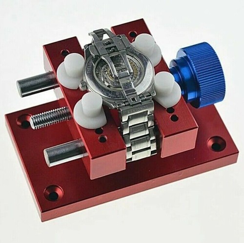 Tornillo de caja grande de acero inoxidable con base soporte de reloj para reparación de relojes de metal - Imagen 3 de 8