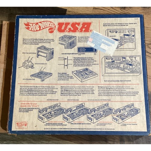Hot Wheels USA Deluxe Playset Diecast Car w Box Instructions Mattel Vintage 1981 - Picture 3 of 12