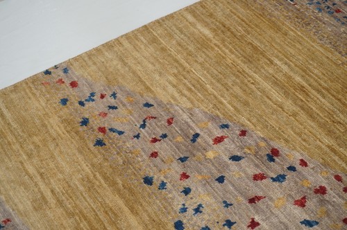 9 x 12 ft Brown Landscape Camel Gabbeh Tribal Afghan Hand Knotted Wool Area Rug - Picture 9 of 21