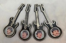 The Beatles 1964 Nems Original Set Of 4 Guitar Pins Brooch NICE SEE 