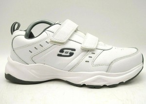 skechers white leather shoes