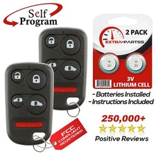 2 For 2001 2002 2003 2004 Honda Odyssey Keyless Entry Key Car Remote Fob