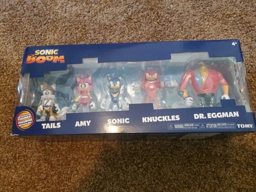 SONIC BOOM Set with DR. EGGMAN, Tails, Amy, Knuckles, & Sonic Factory Sealed New