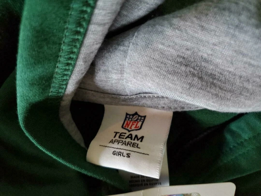 VETEMENTS NFL New York Jets Girls' Fleece Hoodie Size M 7 8 NEW WITH TAGS Sparkle Letter