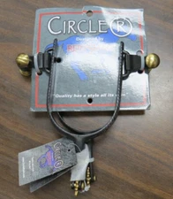CIRCLE R REINSMAN CR578 ROPER LADIES ENGRAVED SPURS BLACK NEW