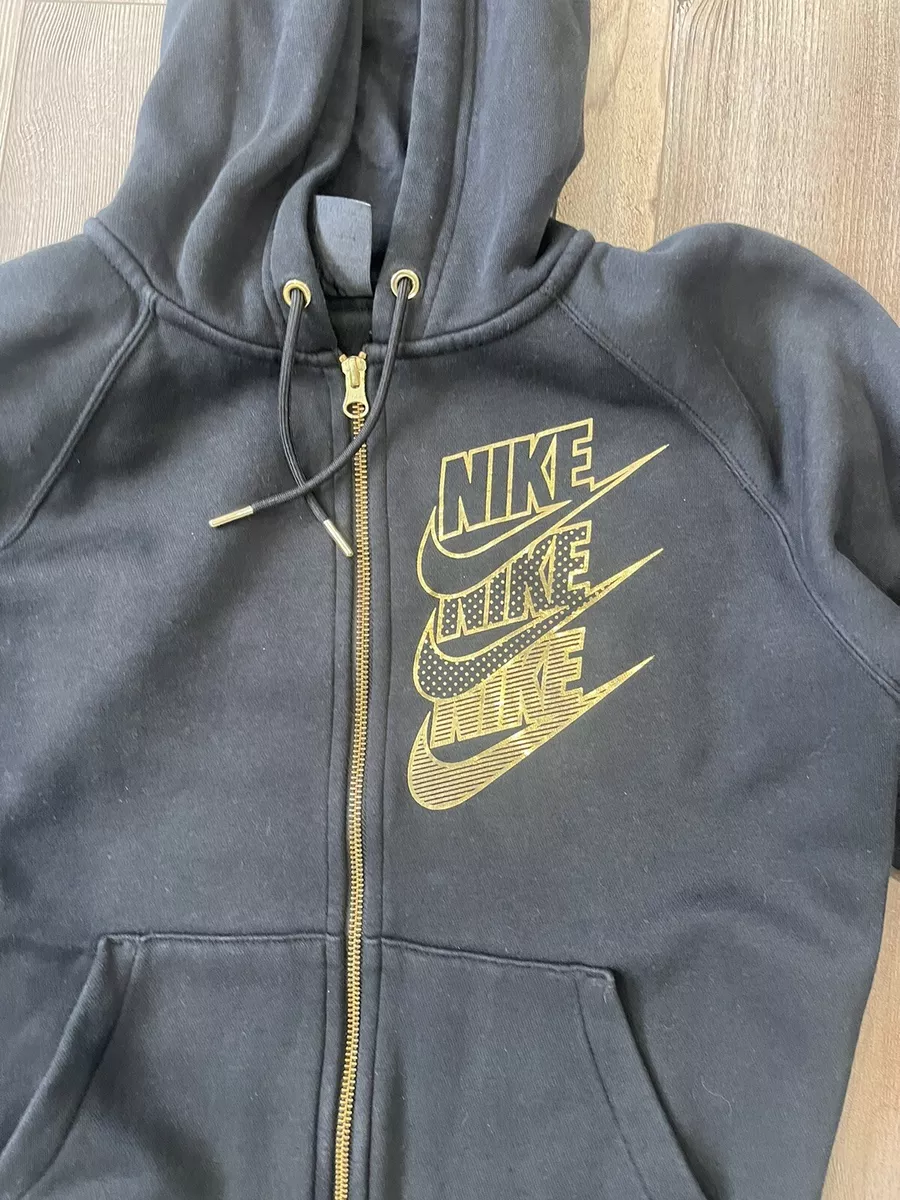 Nike metallic shop gold hoodie