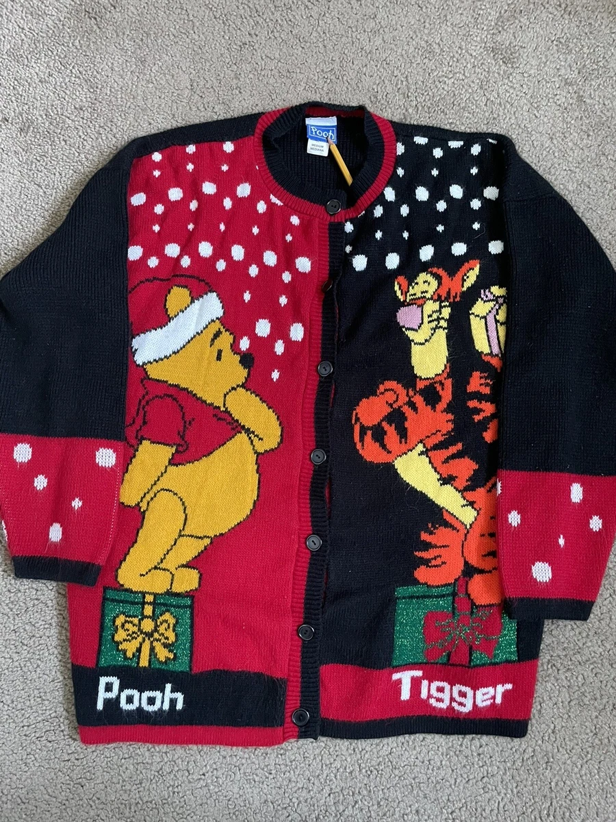 vintage winnie the pooh christmas sweater