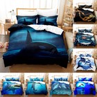 3D Marine Animal Dolphin Series Digital Printed Bed Cover Pillowcase Bedding