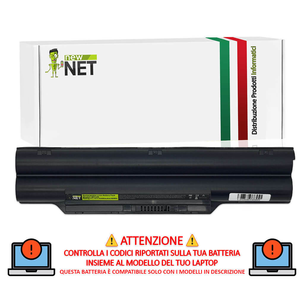 Batteria Ricambio Fujitsu SH560 SH561 SH572 | Offerta 4400mAh 11.1V
