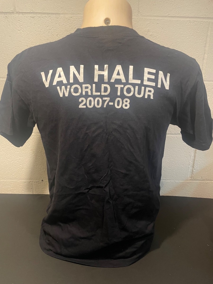 Vintage Van Halen 2007-2008 Medium Black World Tour T-Shirt