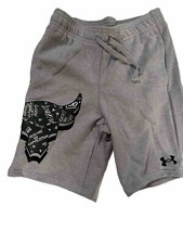 Under Armour UA Boys' Project Rock Terry Rival Shorts Youth size YMD NWT