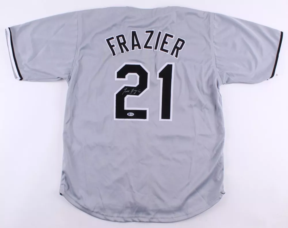 TODD FRAZIER SIGNED #21 JERSEY BECKETT COA NY YANKEES METS WHITE SOX  TODDFATHER