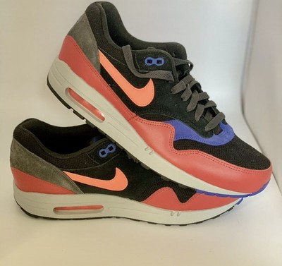 Nike Air Max 1 Essential Black Hyper Crimson Men Sneakers 537383 017 Size 9  -new | eBay
