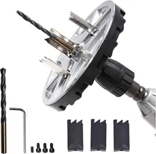 Adjustable Punching Saw Circle Round Hole Cutter Wood Drywall Drill Bit Saw Tool