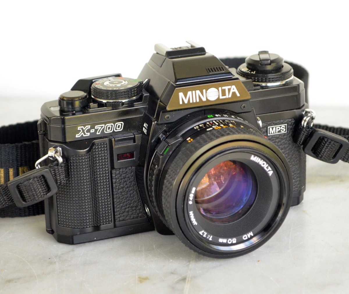 MINOLTA X-700 SLR Film Camera. MD 50mm 1.7 Prime Lens. Great MINOLTA X-700 SLR Film Camera. MD 50mm 1.7 Prime Lens. Great