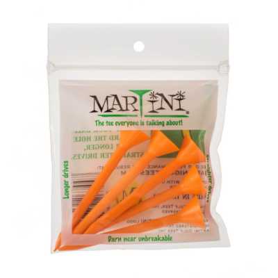 Lot of 20 Authentic ORANGE Martini Golf Tees  4 Pack Special!