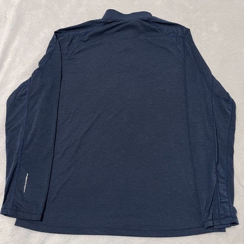 Paradox Sweatshirt Mens XL Navy Blue Merino Blend Base Layer DriRelease 1/4 Zip - Picture 7 of 11