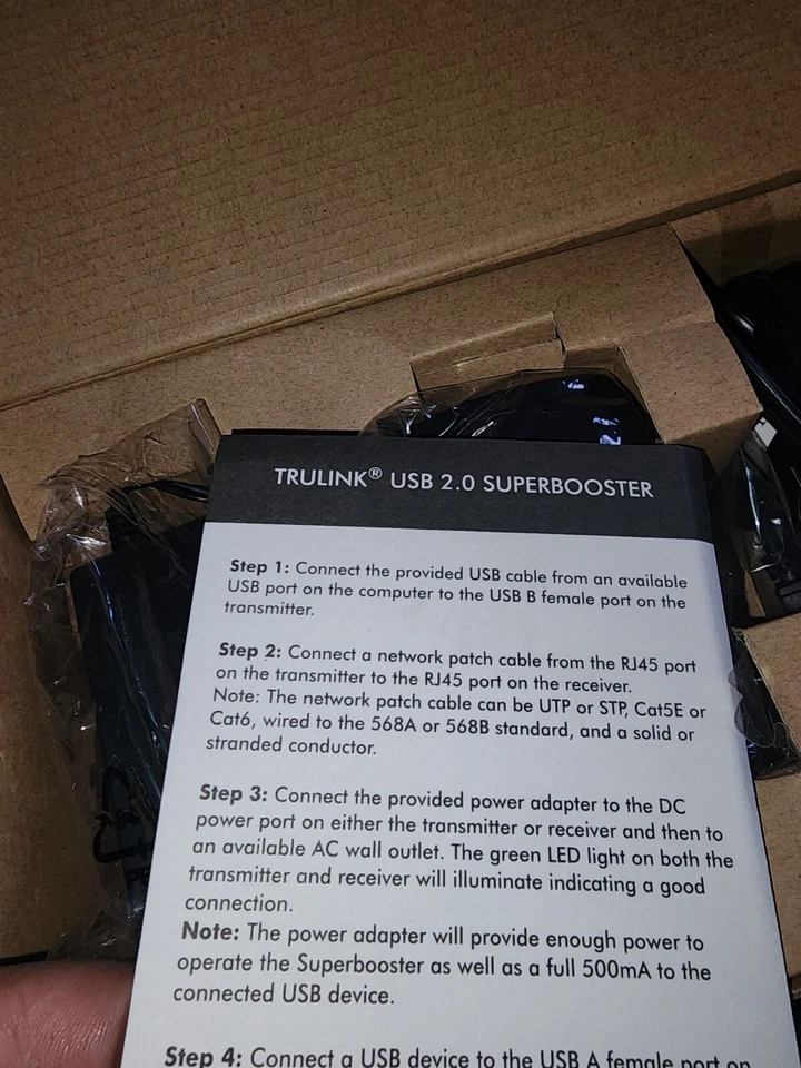 TruLink USB 2.0 Extender Dongle Transmitter Superbooster 3006560 - Image 2 of 3