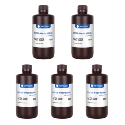 5KG ANYCUBIC Grigio HD Water Washable Resin 2.0 per LCD UV Resina Stampante 3D