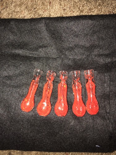 100-Multi Swirl Glass Chillum Bowl One Hitter Pipe glass hand pipe tobacco. 5 Ea - Picture 2 of 4