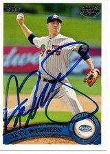 Alex Wimmers Minnesota Twins 2011 Topps Pro Debut Signed Card