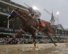 JUSTIFY 2018 KENTUCKY DERBY WINNER MIKE SMITH UP HORSE RACING 8X10 PHOTO #3