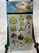 Sticker Sheets Angry Bird Sparkle Flat Blue 4 pages 4" X 6.5" SandyLion Sealed 