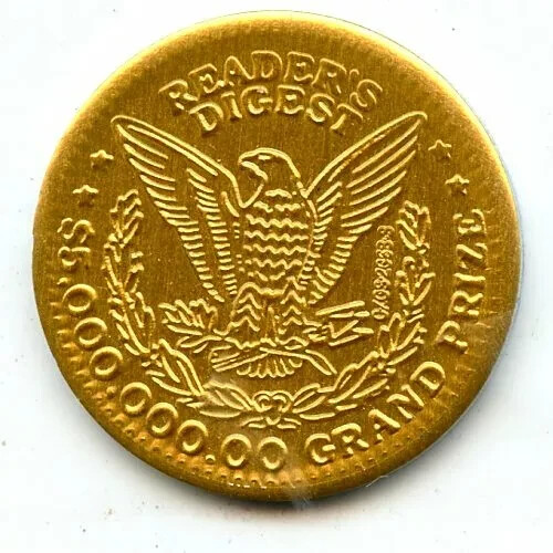 Reader's Digest 5.000.000 $ Hauptpreis Neuheit Münze